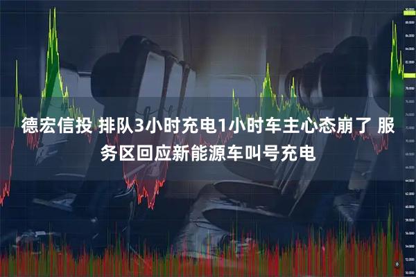 德宏信投 排队3小时充电1小时车主心态崩了 服务区回应新能源车叫号充电
