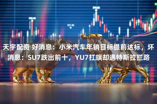天宇配资 好消息：小米汽车年销目标提前达标，坏消息：SU7跌出前十，YU7扛旗却遇特斯拉拦路